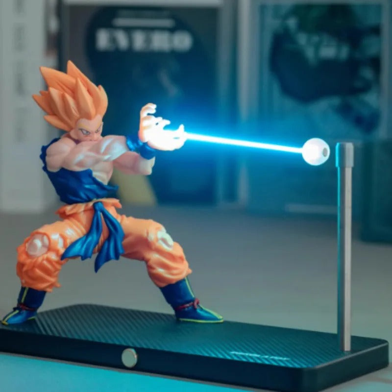 BANDAI Dragon Ball Son Goku Night Light – Kamehameha Touch Lamp