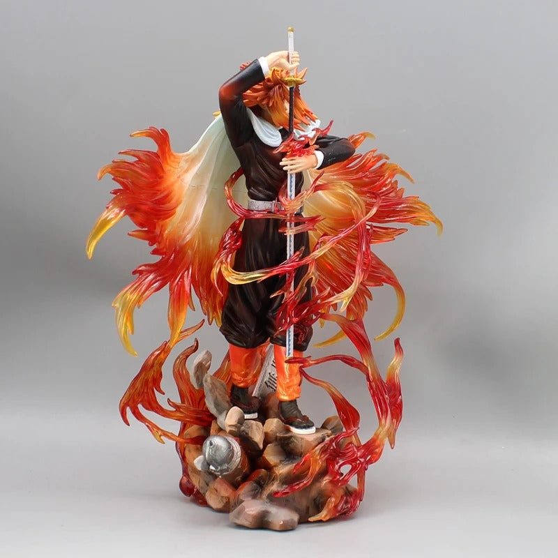 30cm Demon Slayer Figure – Rengoku Kyoujurou Flame Hashira PVC Statue