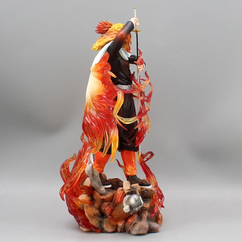 30cm Demon Slayer Figure – Rengoku Kyoujurou Flame Hashira PVC Statue