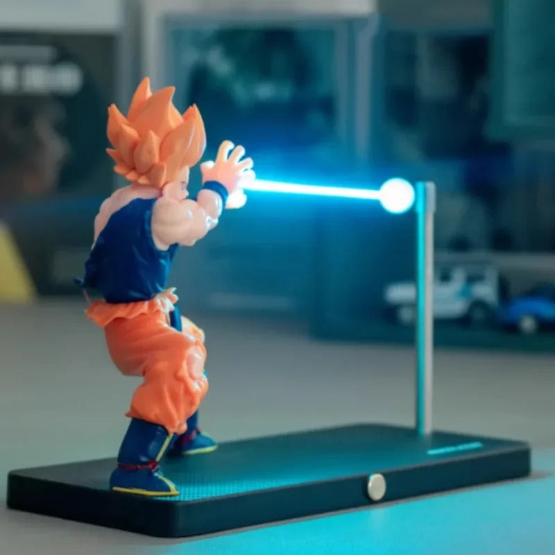 BANDAI Dragon Ball Son Goku Night Light – Kamehameha Touch Lamp